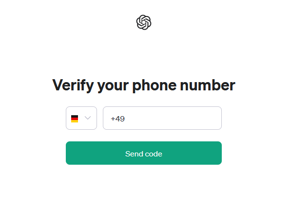 ChatGPT Telefonnummer