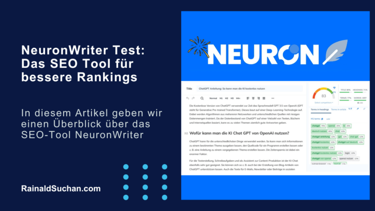 NeuronWriter Test 2024: Das SEO Tool für bessere Rankings